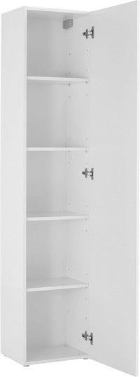 Armadio 1 Anta 40x30x180 cm Maruska Bianco Lucido