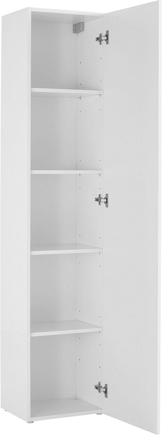 Armadio 1 Anta 40x30x180 cm Maruska Bianco Lucido