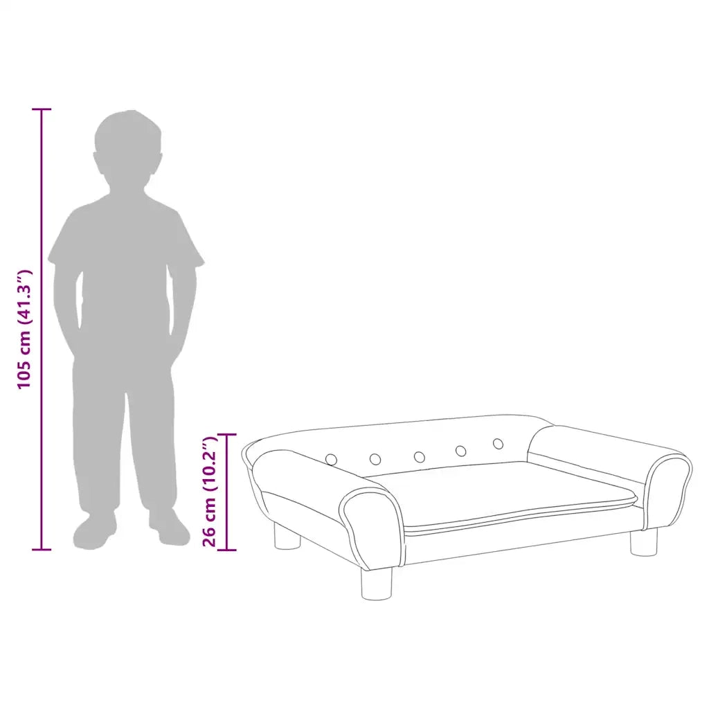 Divano per Bambini-Sofa-Divanetto Blu 70x45x26 cm in Velluto