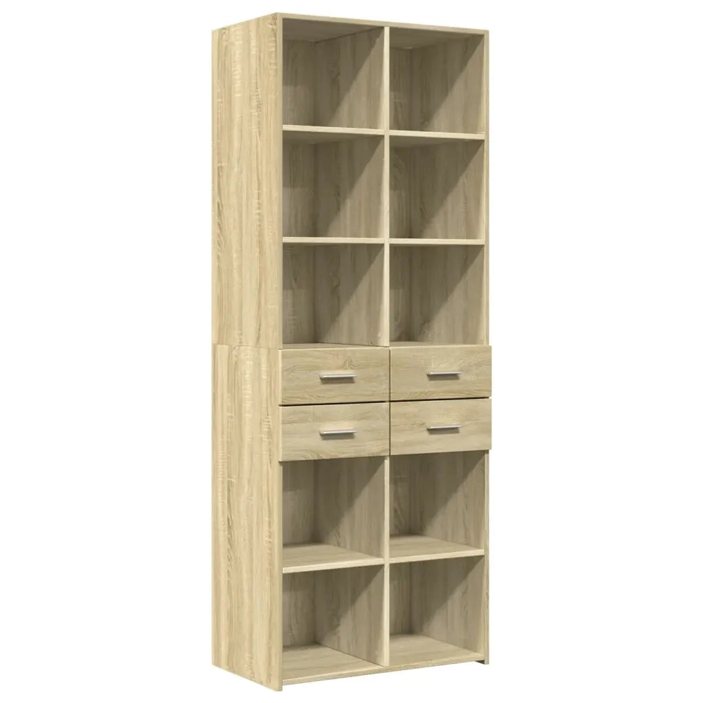 Credenza Rovere Sonoma 70x42,5x185 cm in Legno Multistrato 3281464