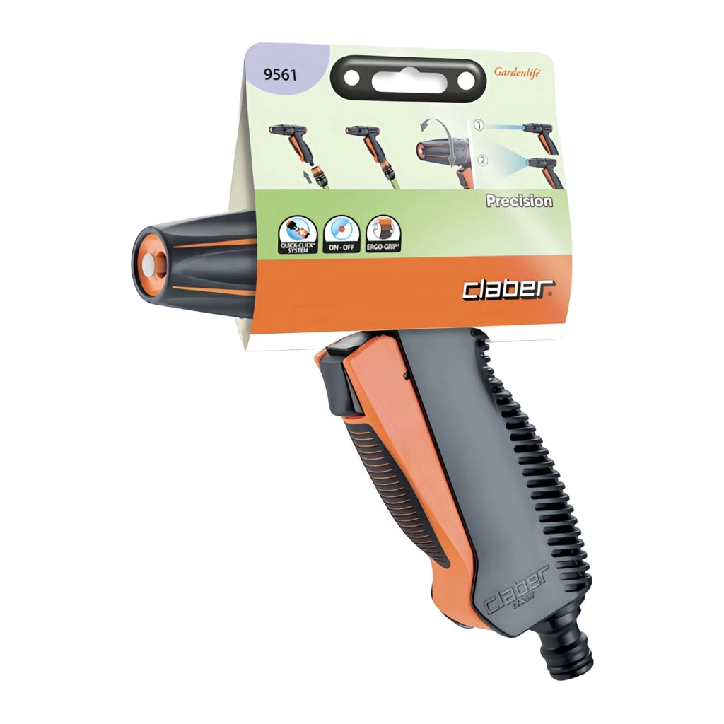 Lancia Claber 9561 Pistola Precision 87243 BL, 18x4x16,5 cm - Irrigazione Regolabile