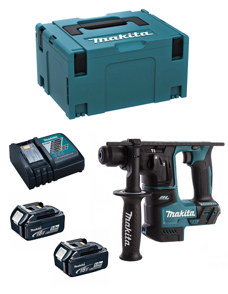 Tassellatore MAKITA DHR171RTJ (2 x 5,0 Ah + DC18RC + MAKPAC 3)