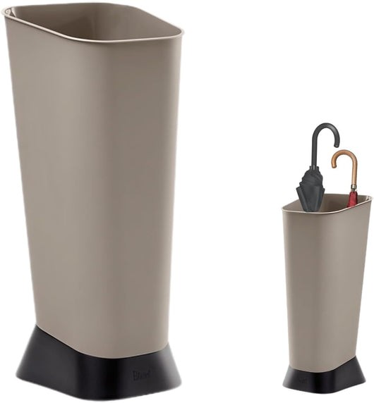 Porta Ombrelli Pluvio in Plastica per Interno ed Esterno Salvaspazio Tortora