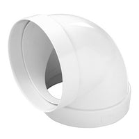 Curva a 90° per tubo cappa tondo FF in abs FIRST D100 mm