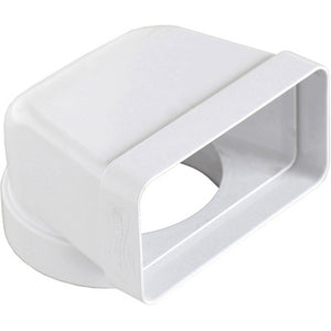 Giunto verticale per passaggio da tubo tondo a rettangolare per tubo cappa FIRST D100/120x60 mm