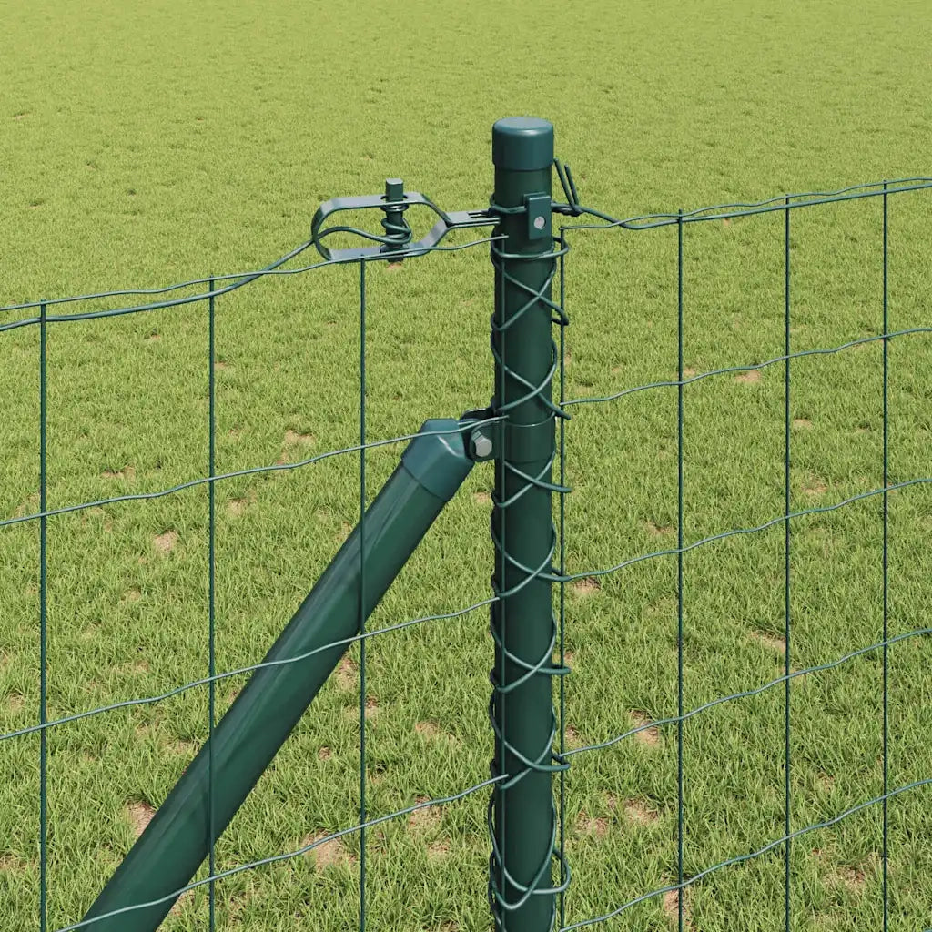 Recinzione con Posto Verde 1 x 25 m Acciaio e PVC