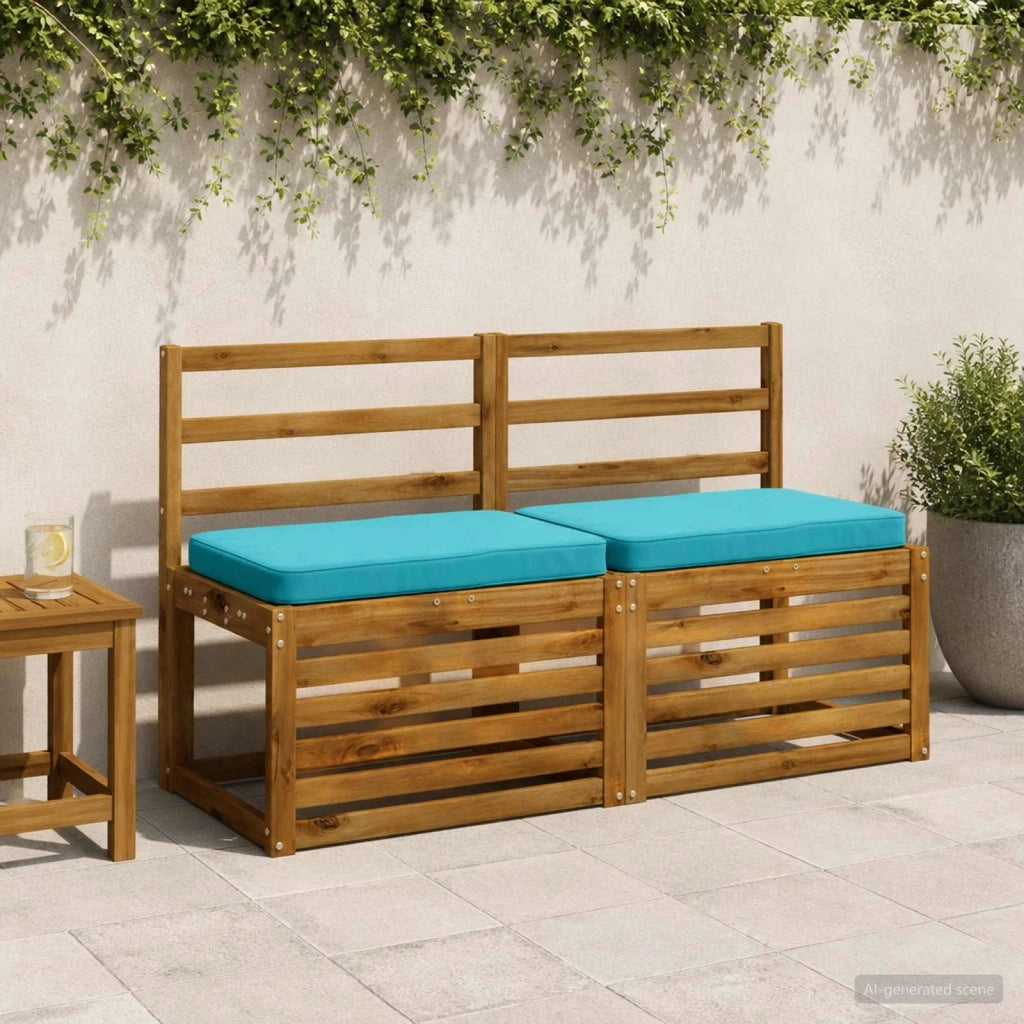 Cuscini per Panchina a 2 Pezzi VUGHT 2 pcs 100% Poliestere 951049