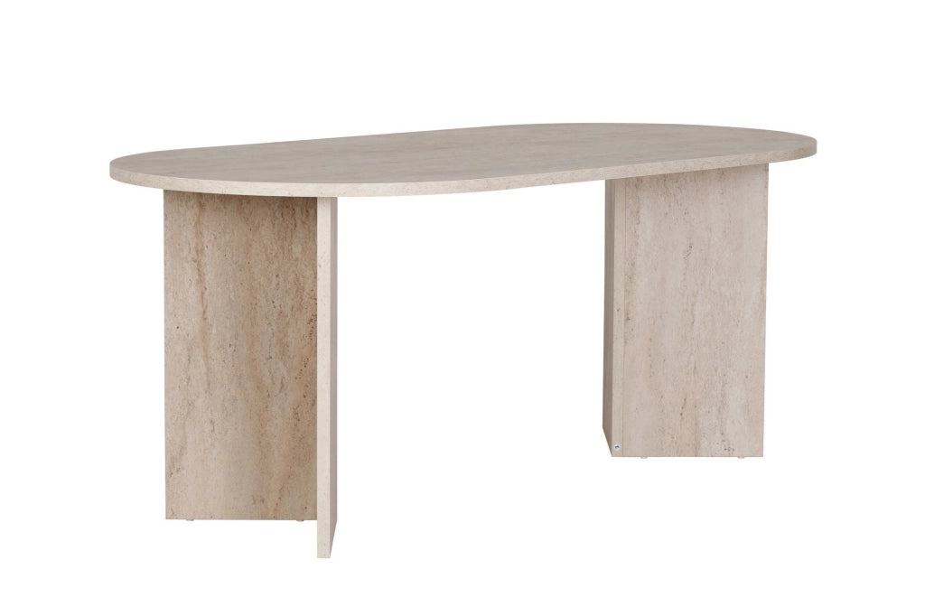 Tavolo da pranzo in legno "Sablin" - 180 x 89 x 75 cm - Travertino