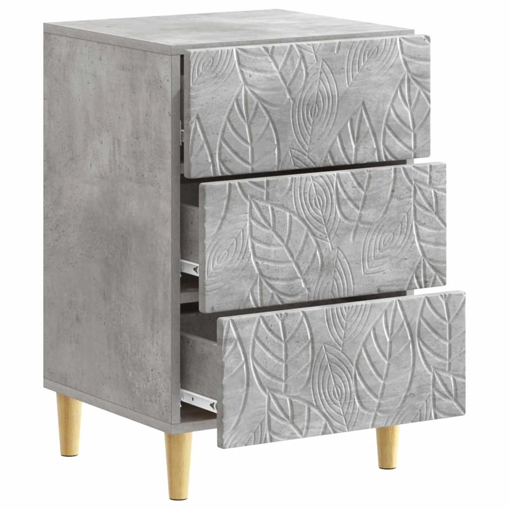 Comodino Grigio Cemento 43 x 39,5 x 66,5 cm 895018