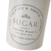 Zuccheriera Bianca con Coperchio in Legno Ermetico Barattolo Portaspezie da Casa