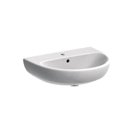 Lavabo L65 cm in ceramica con troppopieno - Serie Selnova