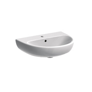 Lavabo L65 cm in ceramica con troppopieno - Serie Selnova