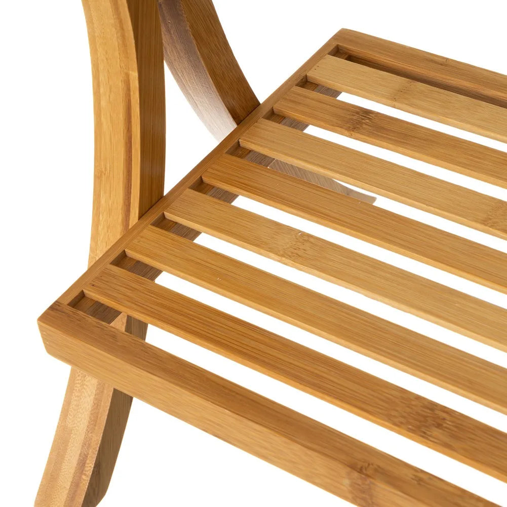 Portasciugamani da Bagno in Bambù Naturale Nordico 3 Barre 1 Ripiano 104x29x40cm