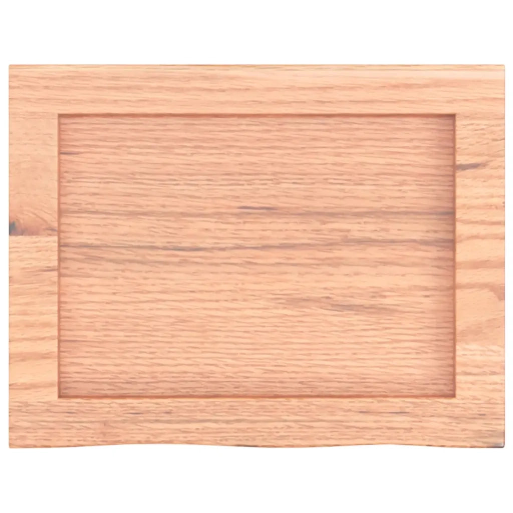 Piano Bagno Marrone 40x30x(2-4) cm Legno Massello Trattato 3156090