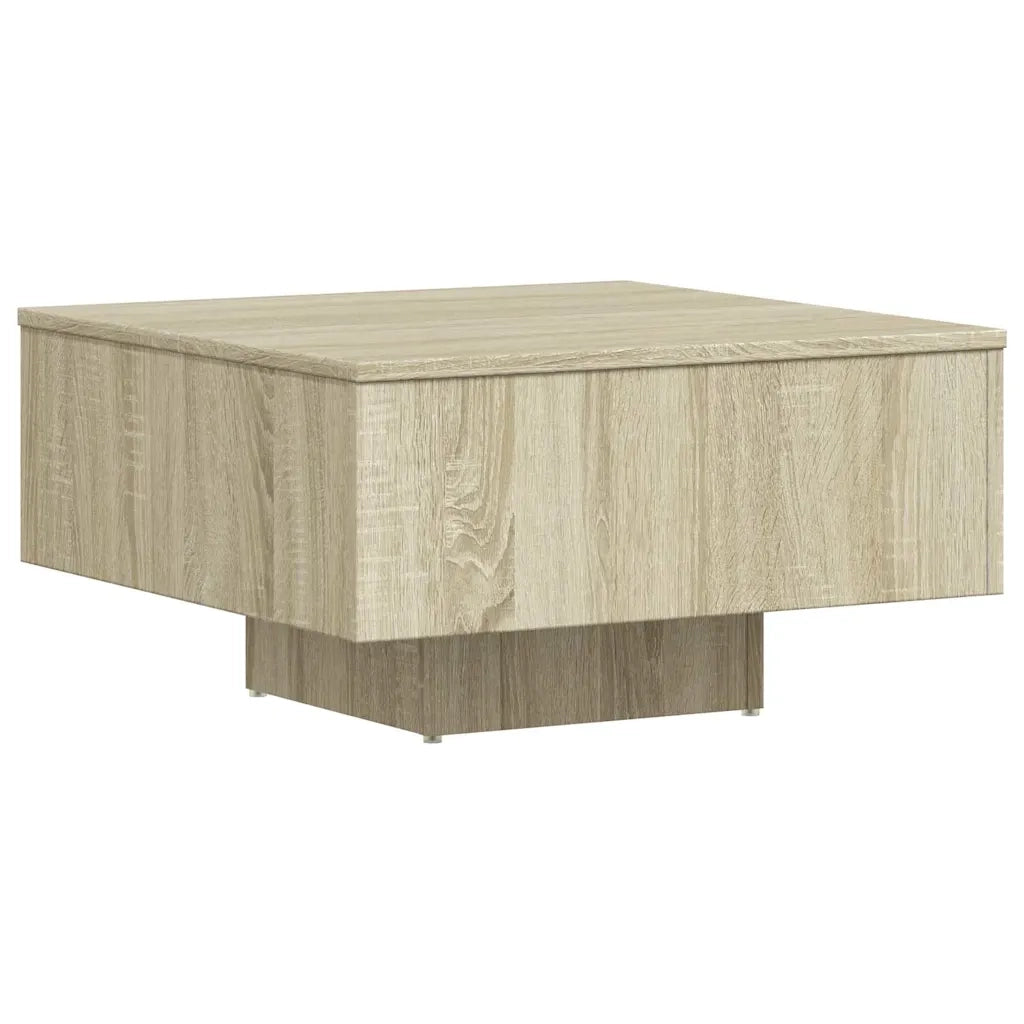 Tavolino Salotto-Tavolino da soggiorno-Tavolo Rovere Sonoma 60x60x31,5 cm Legno Multistrato