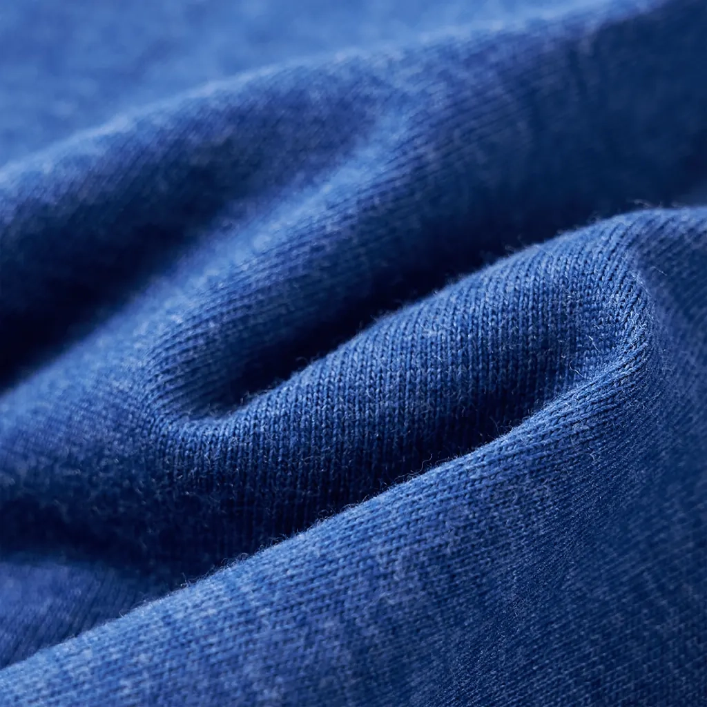 Maglietta da Bambino Blu Scuro Mélange 128 12242