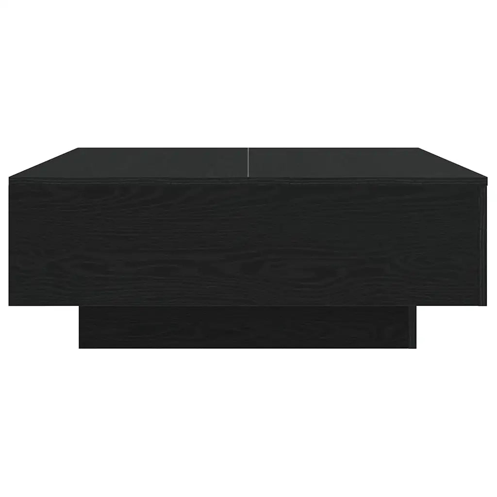 Tavolino da Salotto-Tavolino da soggiorno-Tavolo Rovere Nero 80 x 80 x 31 cm 480313