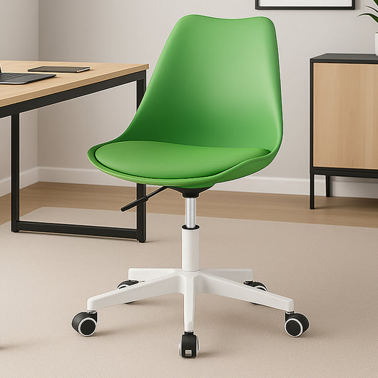 Sedia Ufficio Ergonomica Schienale in PP Imbottitura in Schiuma Verde