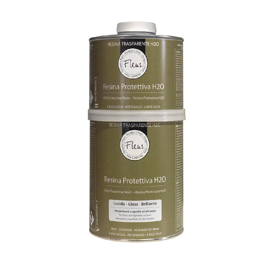 Resina Protettiva per Pavimenti Fleur Bicomponente H2O 1 Lt Finitura: Lucida