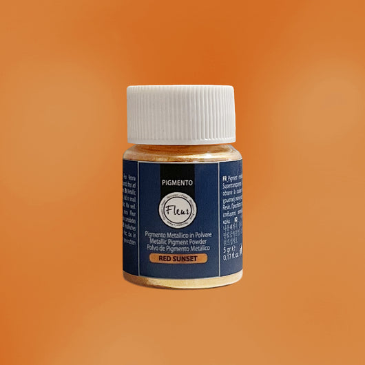 Pigmento Metallico in Polvere Fleur effetto Metalizzato Colore: Red Sunset