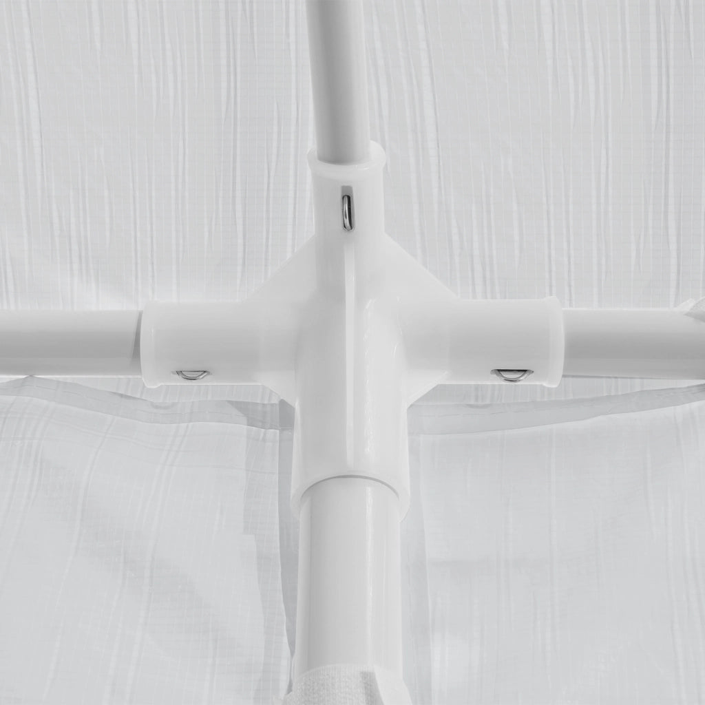 Gazebo per Eventi Wedau con Copertura Impermeabile 300x300x255 cm Bianco casa.pro