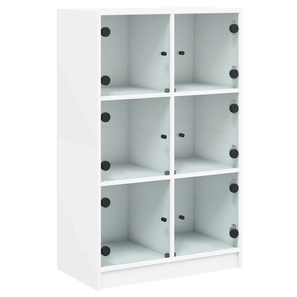 Credenza | Madia | Buffet da pranzo | Armadio da pranzo con Ante Bianca 68x37x109 cm Legno Multistrato