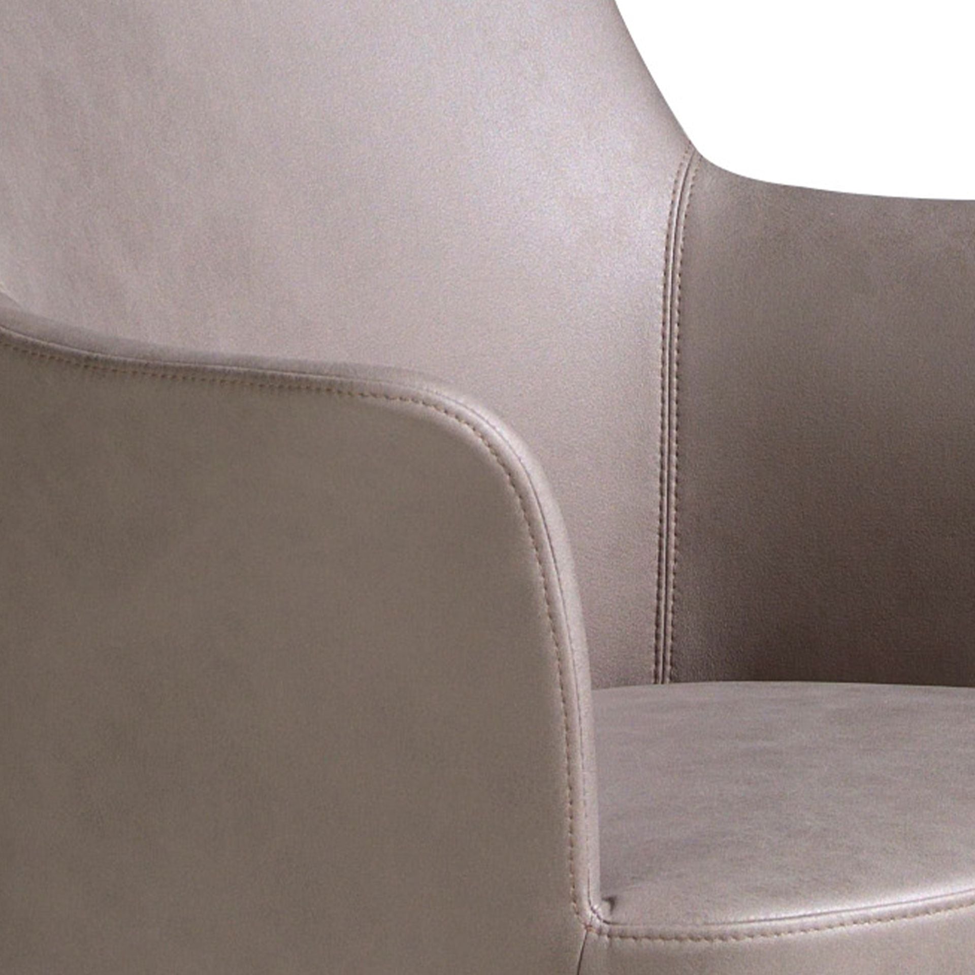 Sedia in tessuto visone