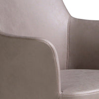 Sedia in tessuto visone