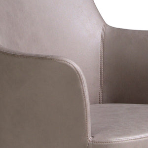 Sedia in tessuto visone