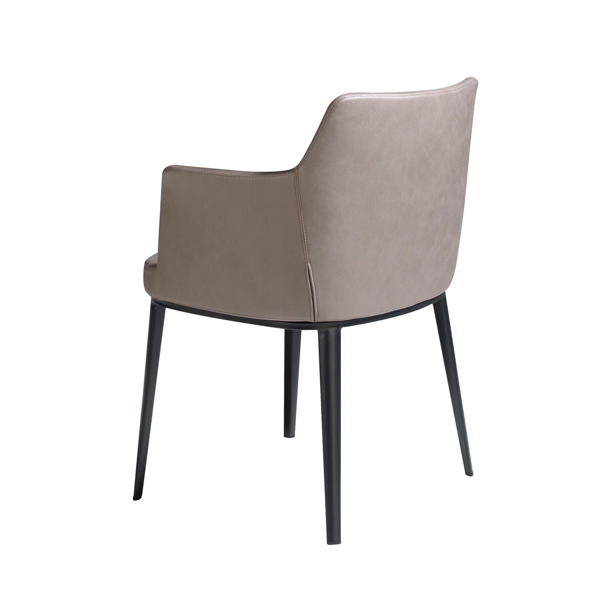 Sedia in tessuto visone