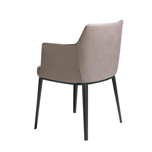 Sedia in tessuto visone