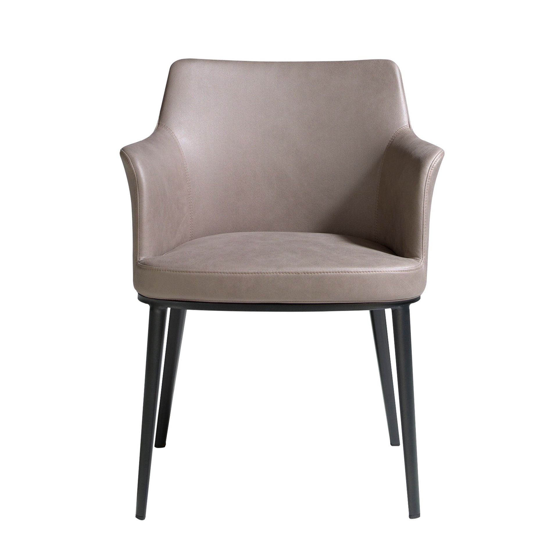 Sedia in tessuto visone