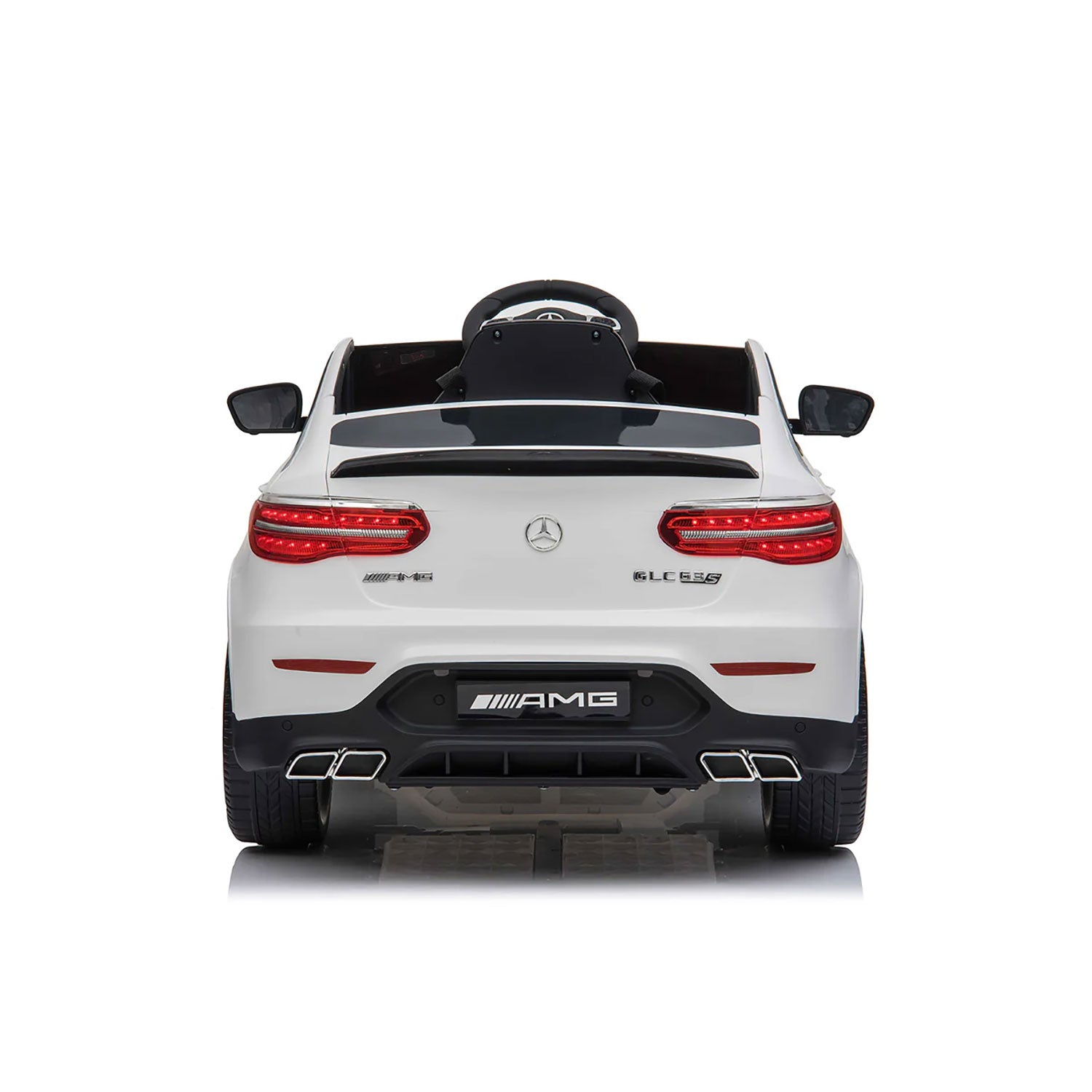 Macchina Elettrica per Bambini Licenza Ufficiale Mercedes AMG GLC63S Coupè 10,8V 5,4 Ah Bianco