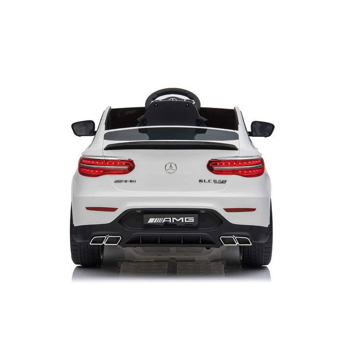 Macchina Elettrica per Bambini Licenza Ufficiale Mercedes AMG GLC63S Coupè 10,8V 5,4 Ah Bianco