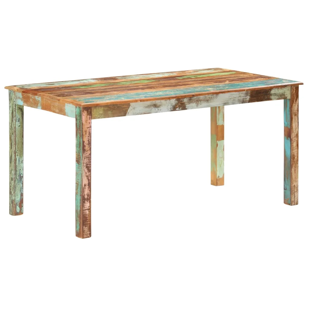 Tavolo da Pranzo in Legno Massello di Recupero 160x80x76 cm 285931