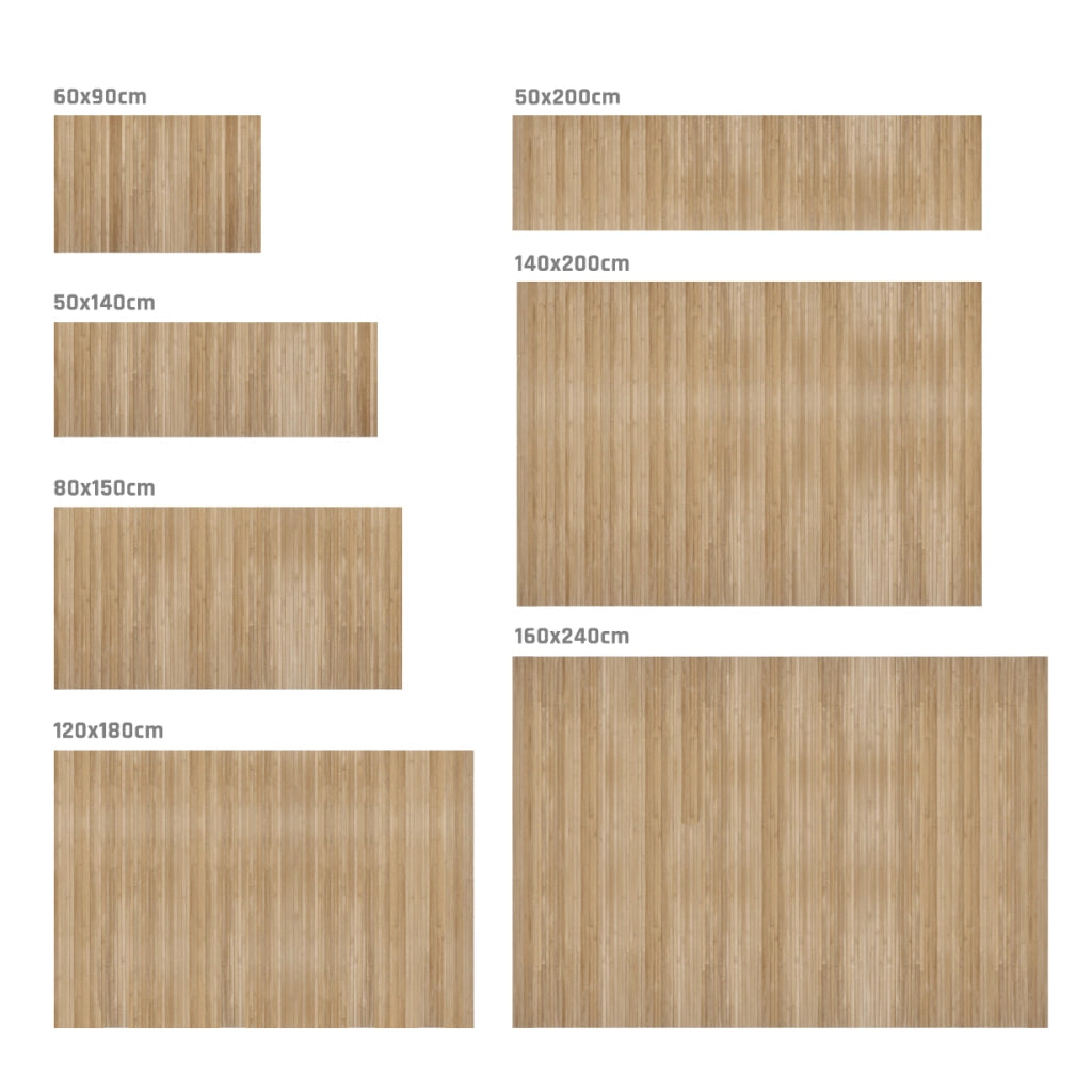 Tappeto vinilico di alta qualità marrone chiaro 160x240