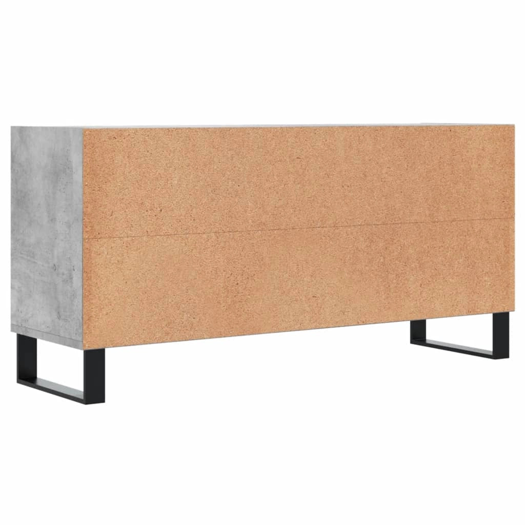 Mobile TV multimediale scaffale TV credenza mobile TV sala da pranzo soggiorno camera da letto 103,5 x 30 x 50 cm legno ingegnerizzato grigio 02_0025644