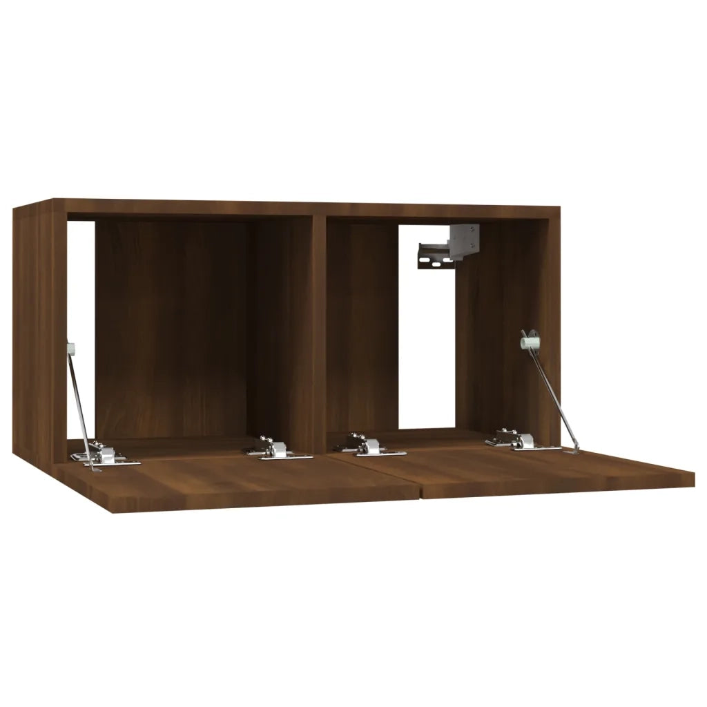 Mobile TV Pensile Rovere Marrone 60x30x30 cm Legno Multistrato 815873