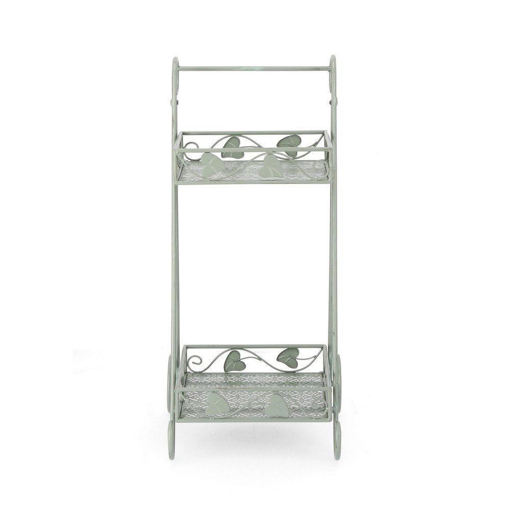 Set 4 Porta Fiori Metallo Verde Salvia da Interno - GIANNA