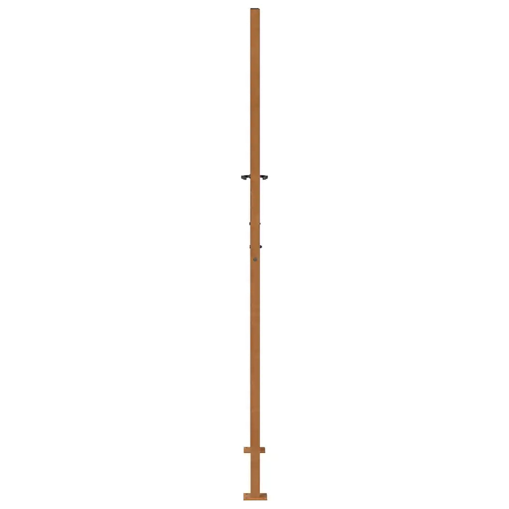 vidaXL Cancello da Giardino 105x205 cm Acciaio Corten Design Leggero