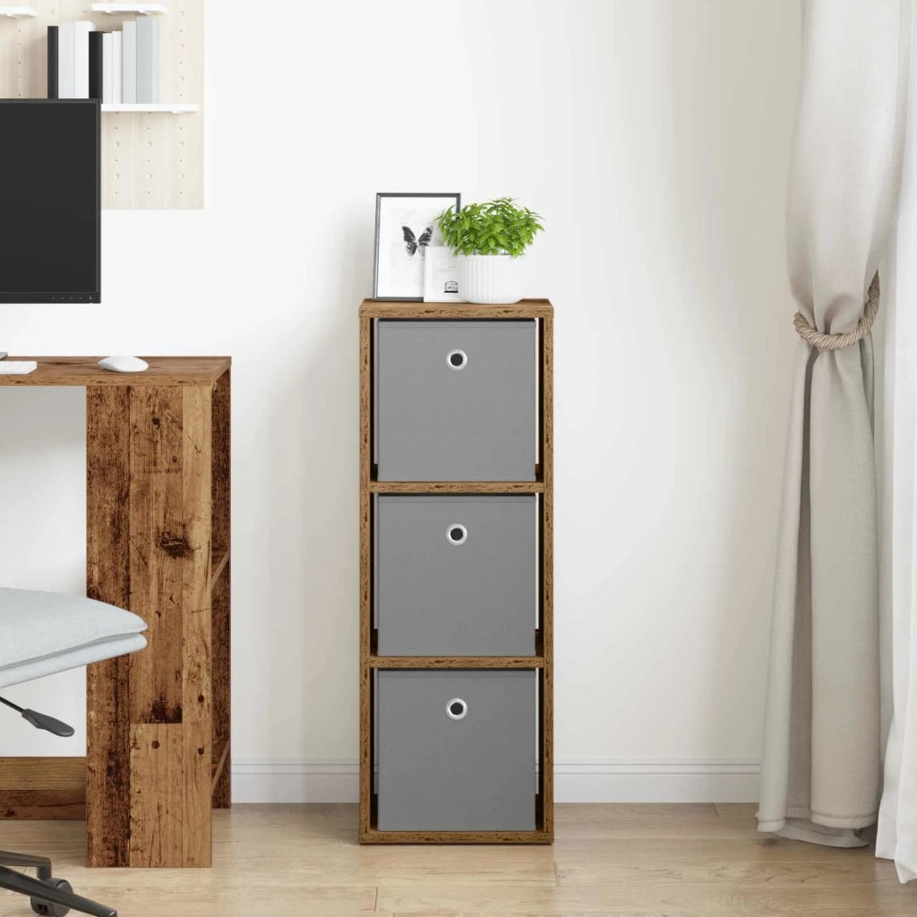 Credenza con cassetto Legno vecchio 30,5 x 27 x 84,5 cm