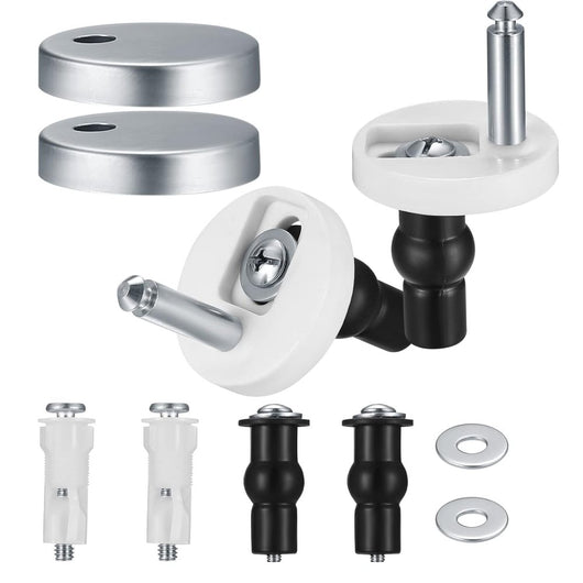 6 accesorios de bisagra para asiento de inodoro, fijaciones de a