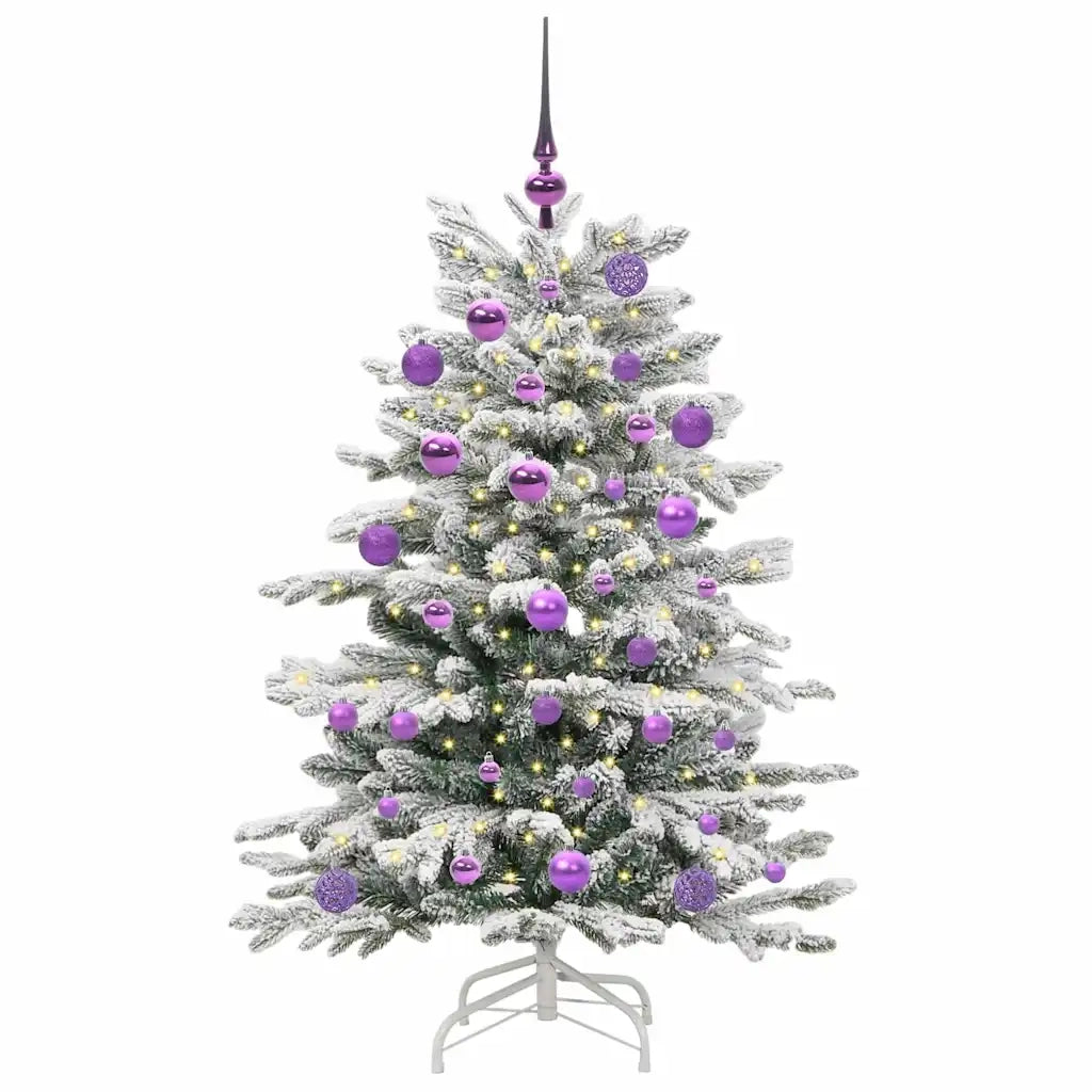Albero di Natale Artificiale con Rami Pieghevoli Bianco 120 cm 3395628