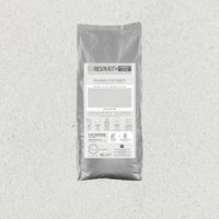 Kit Resina Cemento Fleur in Polvere per Pavimenti Pareti Piastrelle Colore: Grey White, Formato: 2 Kg