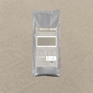 Kit Resina Cemento Fleur in Polvere per Pavimenti Pareti Piastrelle Formato: 2 Kg, Colore: Greige