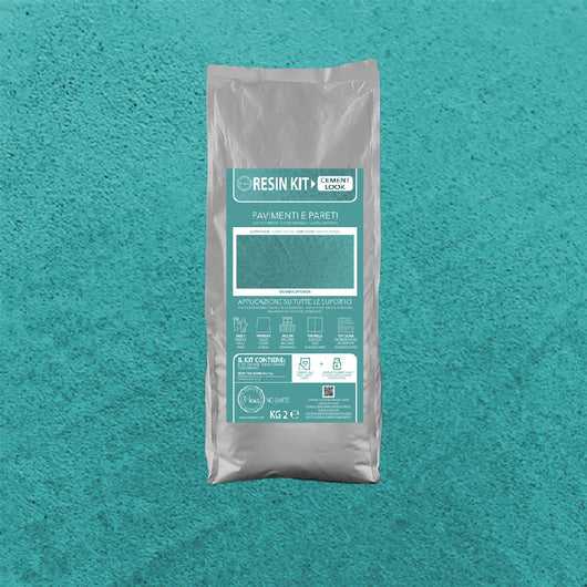 Kit Resina Cemento Fleur in Polvere per Pavimenti Pareti Piastrelle Formato: 2 Kg, Colore: Istanbul Interior