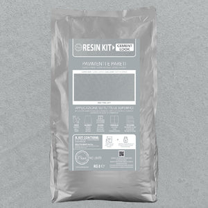 Kit Resina Cemento Fleur in Polvere per Pavimenti Pareti Piastrelle Formato: 8 Kg, Colore: New York Loft