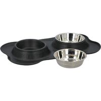 Ciotole per Animali Domestici con Tappetino Antisporco Antirovescio in Plastica