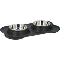 Ciotole per Animali Domestici con Tappetino Antisporco Antirovescio in Plastica