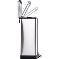 Pattumiera a Pedale Acciaio Inox 20 L Cesto Rimovibile e Chiusura Ammortizzata